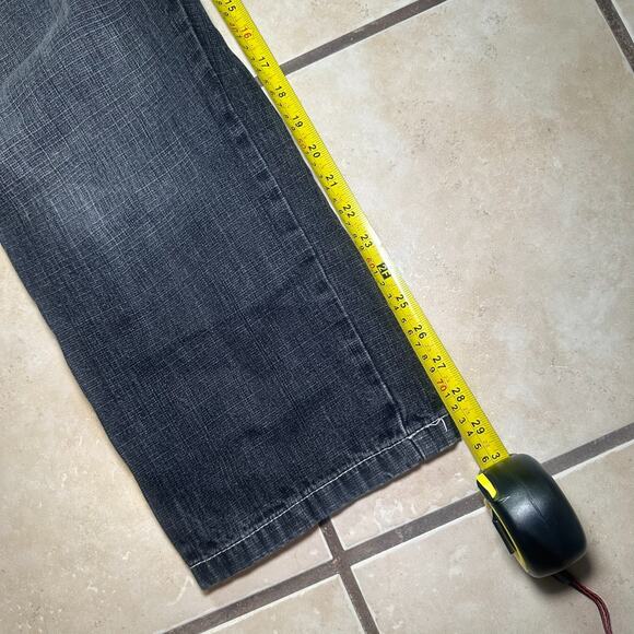 Vintage Y2K Southpole 5180 Jeans Mens 34x29 Black Straight Jeans Hip Hop Baggy - Picture 7 of 10